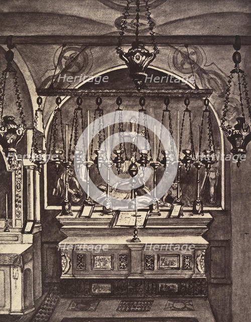 XIe Station. Jésus est cloué sur la croix. Cette station se trouve placée au pied..., 1860 or later. Creator: Louis de Clercq.