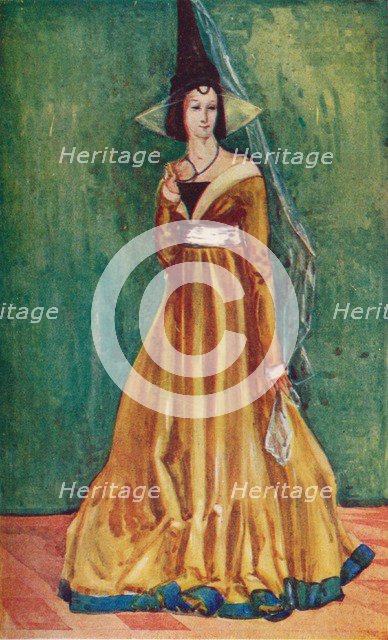 'A Woman of the Time of Edward IV', 1907. Artist: Dion Clayton Calthrop.