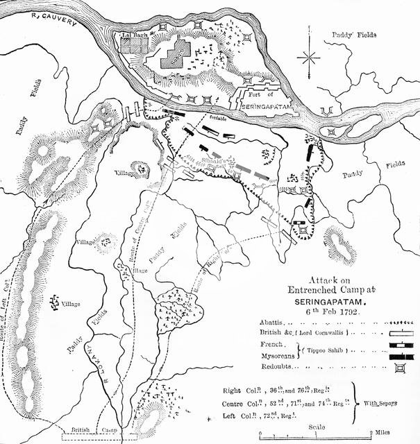 'Plan of the Attack on Seringapatam', c1891. Creator: James Grant.