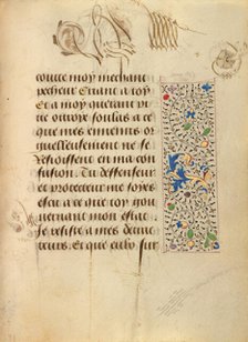 Decorated Text Page; Prayer Book of Charles the Bold, 1469. Creator: Unknown.