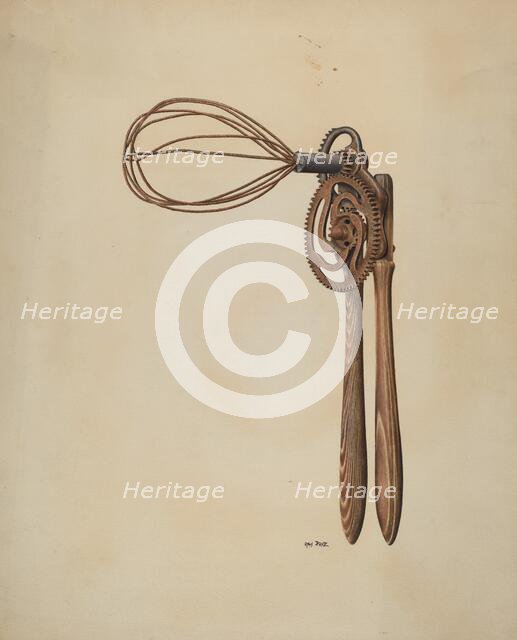 Cake Batter Mixer, c. 1939. Creator: Ray Price.