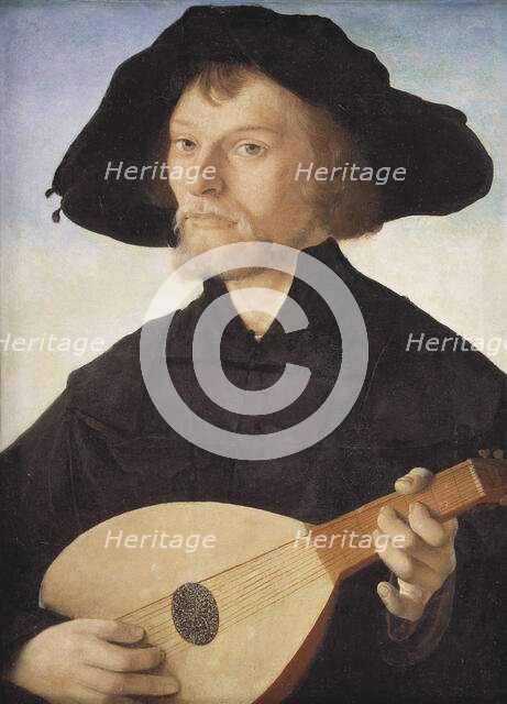 Portrait of a Lute Player, 1510-1562. Creators: Christoph Amberger, Jan van Scorel, Hans Holbein the Younger.
