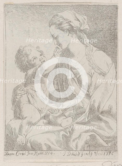 Virgin and Child, 1776. Creator: Giovanni David.