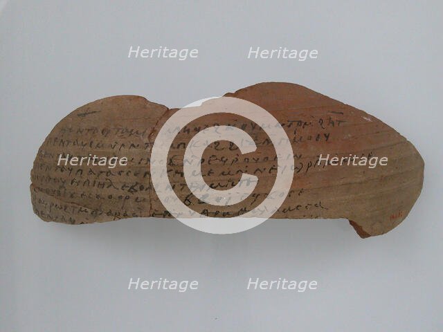 Ostrakon, Coptic, 600. Creator: Unknown.