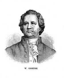 Johann Wolfgang von Goethe, German poet, dramatist and scientist, 19th century. Artist: Unknown