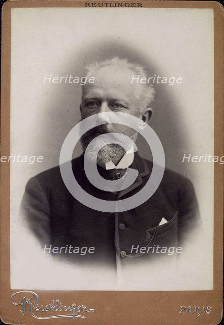 Peter Ilich Tchaikovsky, Russian composer, late 19th century. Artist: Charles Reutlinger