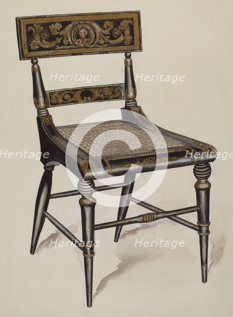 Chair, c. 1936. Creator: Lillian Causey.