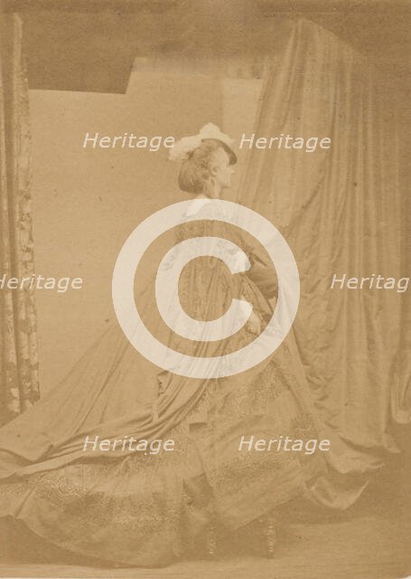 Le chapeau à plume (autre), 1860s. Creator: Pierre-Louis Pierson.