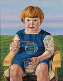 The Soap Bubble, 1927. Creator: Cagnaccio di San Pietro (1897-1946).