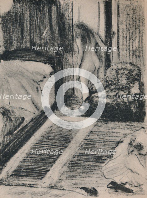 'Nude Woman at the Door of Her Room', c.1879, (1946). Artist: Edgar Degas.