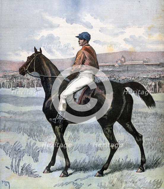 'Clamart', winner of the Grand Prix de Paris, owned by Edmond Blanc, 1892. Artist: Henri Meyer