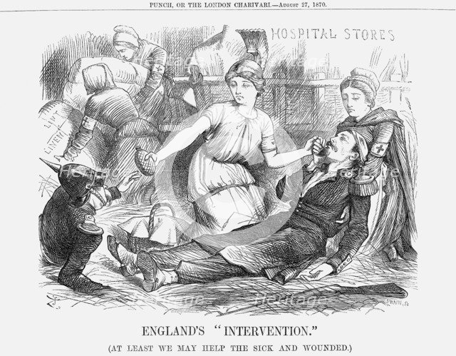 'England's Intervention., 1870. Artist: Joseph Swain