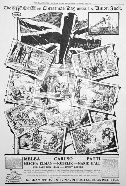 Advert for the Gramophone and Typewriter Co, 1906. Artist: Unknown