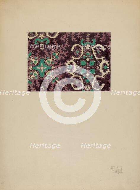 Printed Cotton, c. 1937. Creator: Julie C Brush.