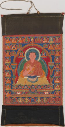 Portrait of Munchen Sangye Rinchen, the Eighth Abbot of Ngor Monastery, late 16th century. Creator: Unknown.