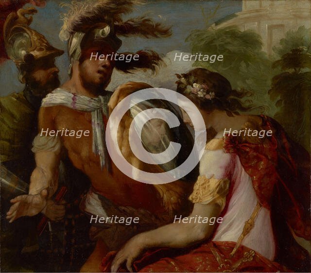 Rinaldo and the Mirror-Shield, about 1650-1655. Creator: Francesco Maffei.