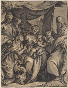 The Virgin and Child with Saints. Creator: Giuseppe Nicola Rossigliani.