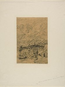 City in the Mountains, n.d. Creator: Rodolphe Bresdin.