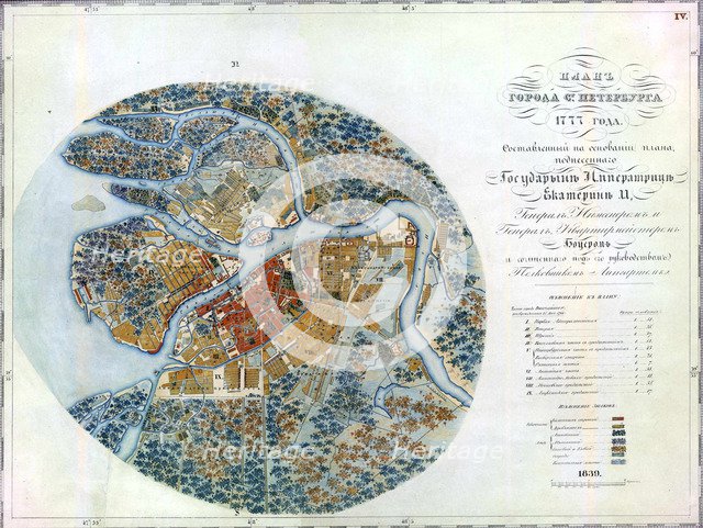 Map of Petersburg, 1777.