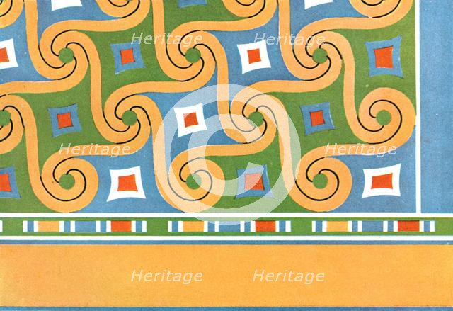 Ceiling paintings in the tomb of Nes-pa-nefer-her, Sheikh Abd el-Qurna, Thebes, Egypt, (1928). Creator: Unknown.