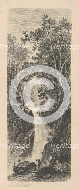 Waterfall, Cumberland Mountains, 1880. Creator: Carl C. Brenner.