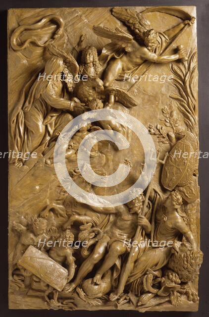 Apotheosis of Antonio Manoel da Vilhena, Grand Master of Malta, between c.1725 and c.1729. Creator: Massimiliano Soldani.