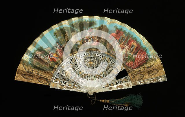 Fan, Italian, 1850-70. Creator: Unknown.