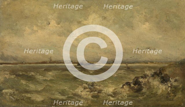 Seascape, 1878. Creator: Louis Artan.