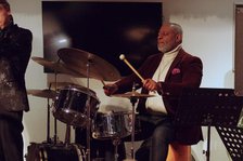 Vince Dunn, Paul Higgs Quartet, East Grinstead Jazz Club, Chequer Mead Theatre, West Sussex, 2025. Creator: Brian O'Connor.