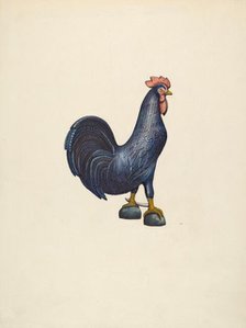 Wooden Rooster, 1935/1942. Creator: John Davis.