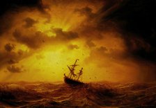 Stormy Sea, 1857. Creator: Markus Larsson.