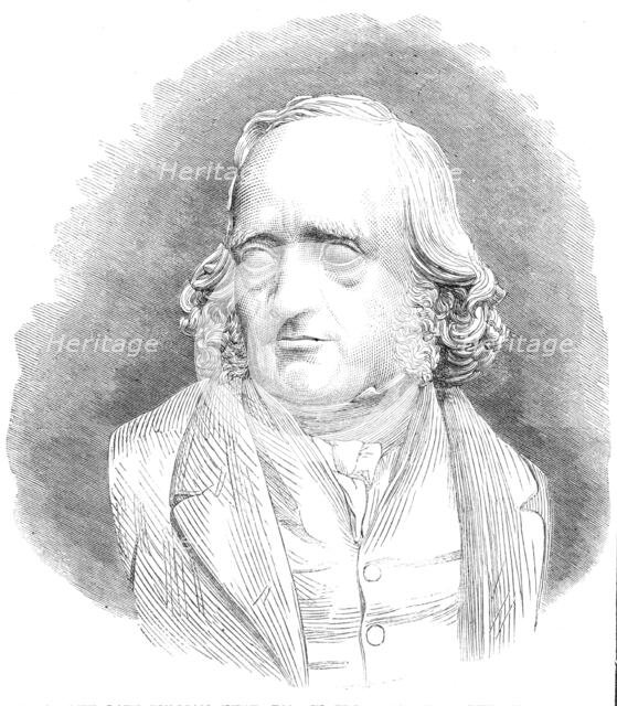 Bust of the late William Hunt, Esq., in the gallery of the Water-Colour Society...by A. Munro, 1864. Creator: Unknown.