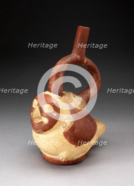 Handle Spout Vessel in the Form of a Bird, 100 B.C./A.D. 500. Creator: Unknown.