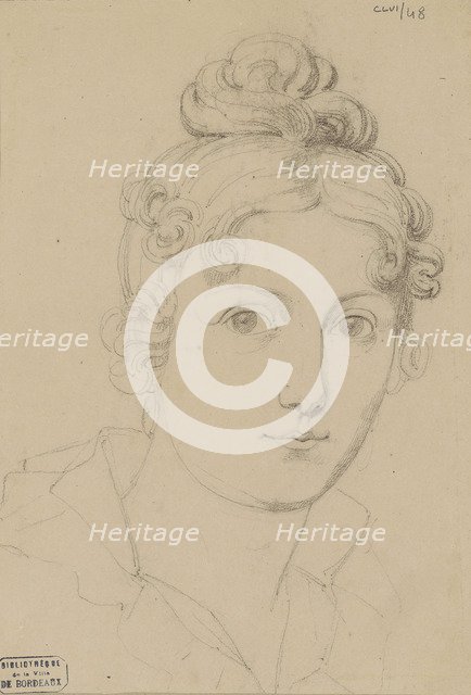 Self-Portrait, c.1830. Creator: Rosario Weiss Zorrilla, Maria del (1814-1843).