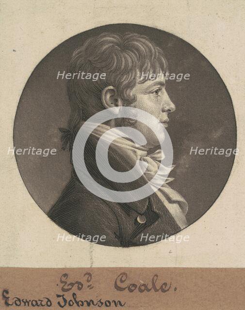 Edward Johnson Coale, 1804. Creator: Charles Balthazar Julien Févret de Saint-Mémin.