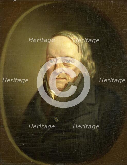 Portrait of Johannes Kinker, Poet and Philosopher, Professor at Liège, 1840-1845. Creator: Jan Cornelis van Rossum.