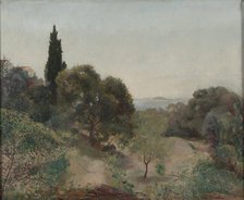 Landscape (Villa Chauve), 1884. Creator: Emile Bastien-Lepage.