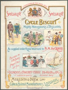 Meredith & Drew Cycle Biscuits, 1890s. Artist: Unknown