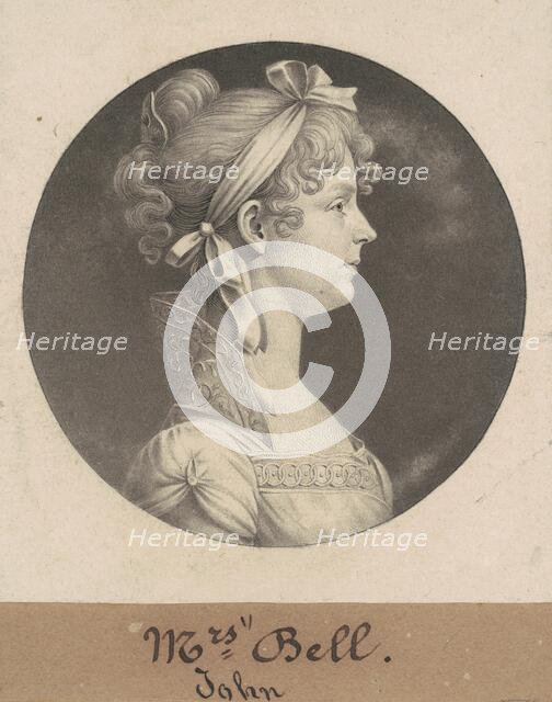 Mary Ann Walker Bell, 1808. Creator: Charles Balthazar Julien Févret de Saint-Mémin.