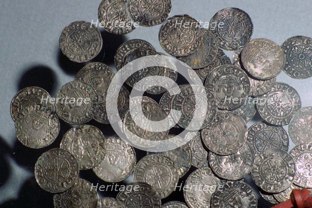 Silver pennies of William I. Artist: Unknown