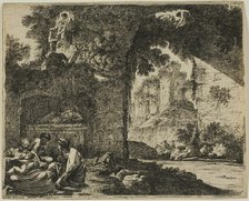 Shepherds in Ruins, n.d. Creator: Jean Lepautre.