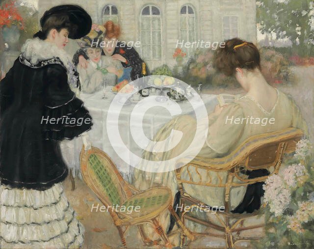 Ladies taking tea , 1902. Creator: Caro-Delvaille, Henry (1876-1928).