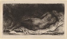 Negress Lying Down, 1658. Creator: Rembrandt Harmensz van Rijn.