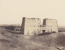 Edfou (Apollonopolis Magna), Vue Générale du Temple, 1851-52, printed 1853-54. Creator: Félix Teynard.