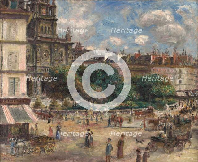 Place de la Trinité in Paris, 1893. Creator: Renoir, Pierre Auguste (1841-1919).