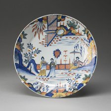 Plate, Delft, c. 1750. Creator: Delftware.