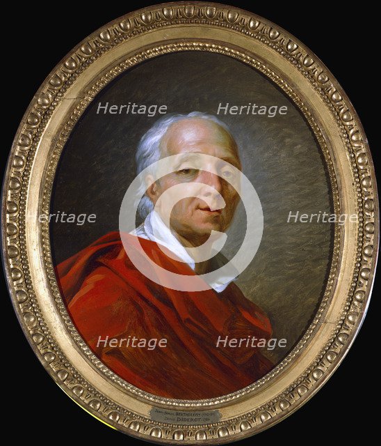 Denis Diderot, 18th century French man of letters and encyclopaedist, 1784. Artist: Jean Simon Berthelemy