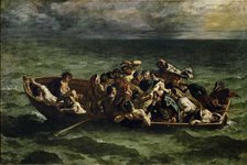 The Shipwreck of Don Juan. Artist: Delacroix, Eugène (1798-1863)