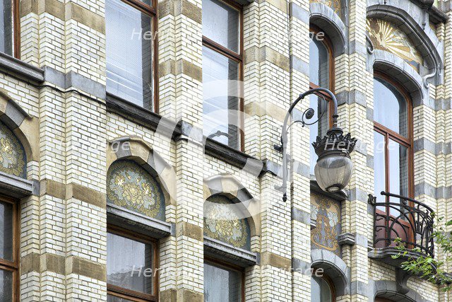Avenue Jean Volders/Rue Vanderschrick, Brussels, Belgium, (1904), c2014-c2017. Artist: Alan John Ainsworth.