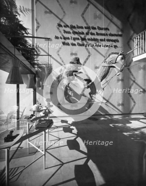 The Lion and Unicorn Pavilion interior, Festival of Britain, South Bank, Lambeth, London, 1951. Artist: Unknown.
